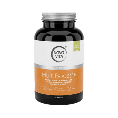 MultiBoost+ (Comprehensive formula w. 33 nutrients & herbs): 150 Capsules Novo Vita