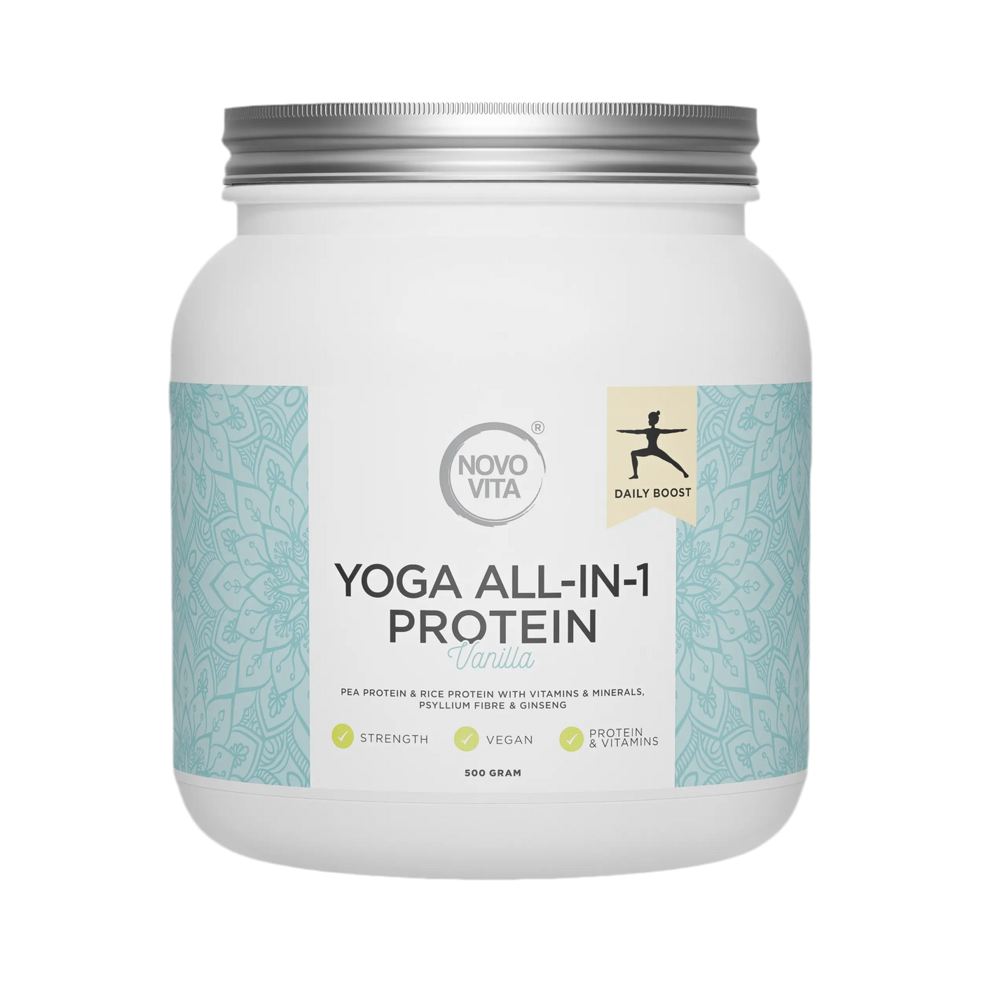 Yoga All-In-1 Protein Vanilla kosttilskud 500 Gram Novo Vita